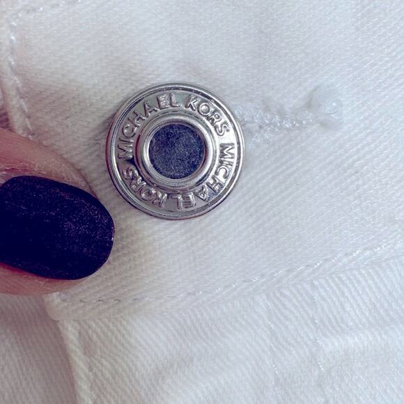 Michael Kors Straight Leg White Denim Jean Pants Womens Size 10 - Picture 9 of 15